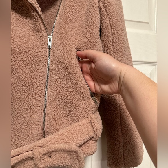 Missguided Pink Faux Fur Jacket, Women's Size 4 - Picture 14 of 16